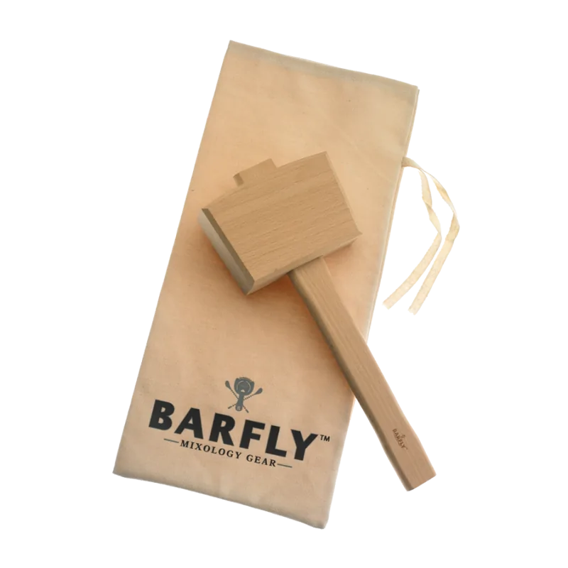 Barfly Wood Ice Mallet & Lewis Ice Bag Set Barfly Wood Ice Mallet & Lewis Ice Bag Set