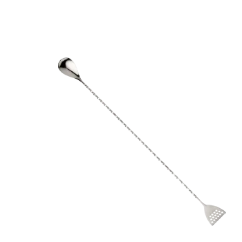 Barfly Bar Spoon With Strainer End - 15 3/4" (40 cm) - Stainless Steel - Set of 12