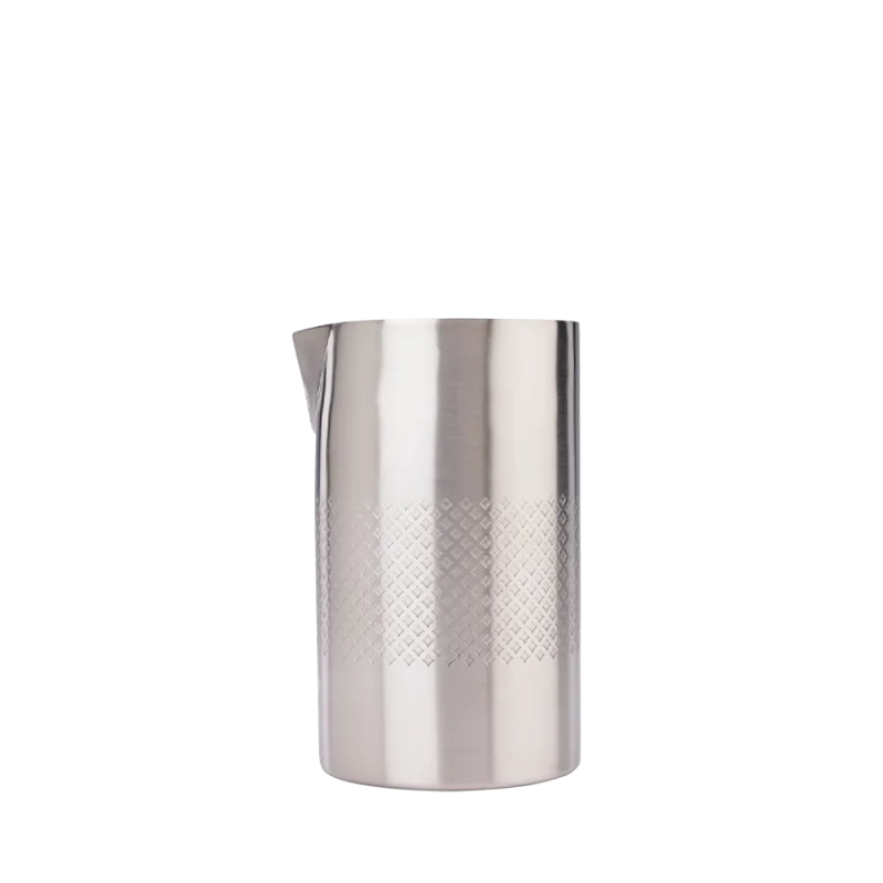 Barfly Diamond Lattice Double Wall Mixing Tin - Stainless Steel - 21 oz - Set of 6