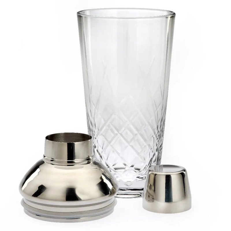 Barfly 3 pc. Glass Cocktail Shaker Set - 24 oz (700 ml) - Set of 6 Barfly 3 pc. Glass Cocktail Shaker Set - 24 oz (700 ml) - Set of 6