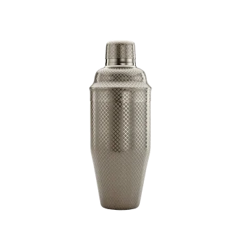 Barfly 3 pc. Diamond Lattice Japanese Cocktail Shaker Set - Black - Set of 6
