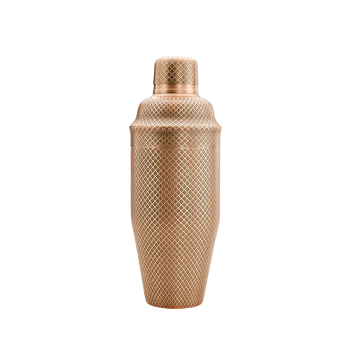 Barfly 3 pc. Diamond Lattice Japanese Cocktail Shaker Set - Antique Copper - Set of 6