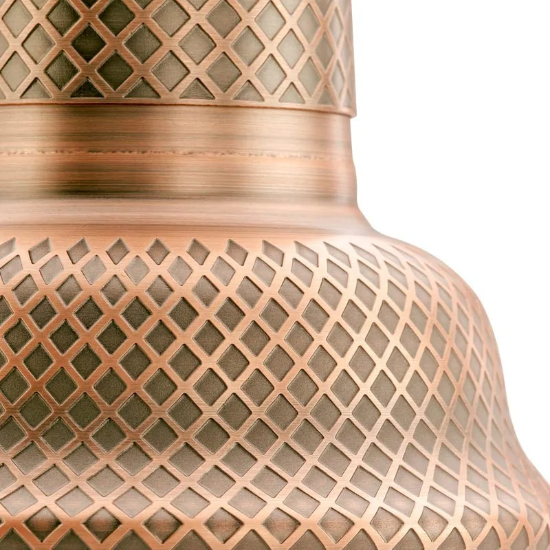 Barfly 3 pc. Diamond Lattice Japanese Cocktail Shaker Set - Antique Copper - Set of 6 Barfly 3 pc. Diamond Lattice Japanese Cocktail Shaker Set - Antique Copper - Set of 6