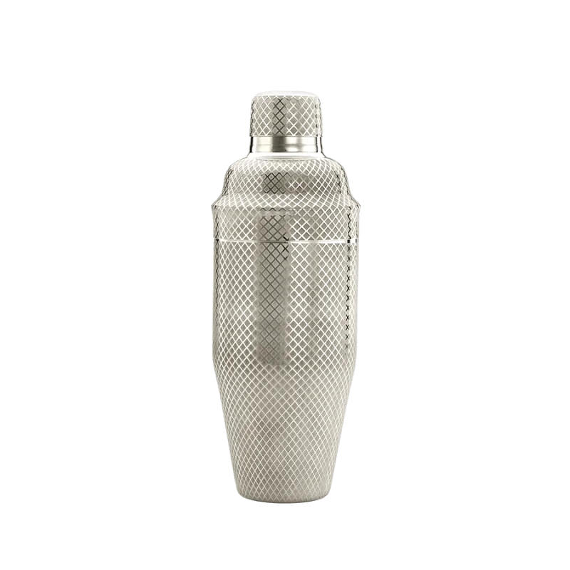 Barfly 3 pc. Diamond Lattice Japanese Cocktail Shaker Set - Stainless Steel - Set of 6 Barfly 3 pc. Diamond Lattice Japanese Cocktail Shaker Set - Stainless Steel - Set of 6