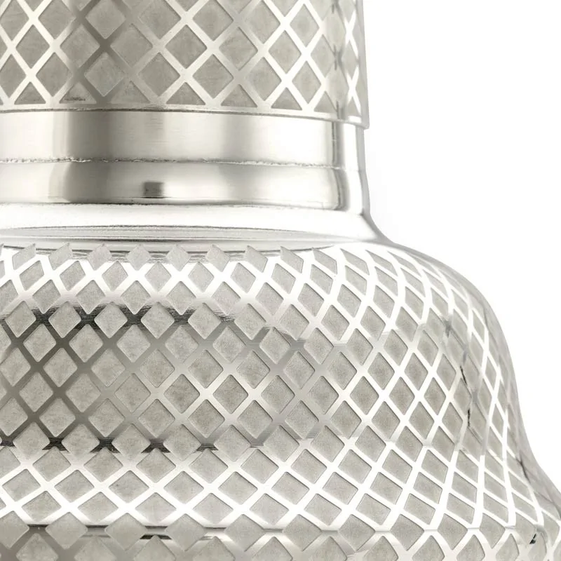 Barfly 3 pc. Diamond Lattice Japanese Cocktail Shaker Set - Stainless Steel - Set of 6 Barfly 3 pc. Diamond Lattice Japanese Cocktail Shaker Set - Stainless Steel - Set of 6