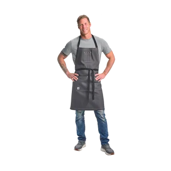 Barfly Scout Bib Apron - Charcoal Gray