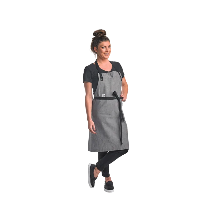 Barfly Odin Bib Apron - Light Gray Barfly Odin Bib Apron - Light Gray