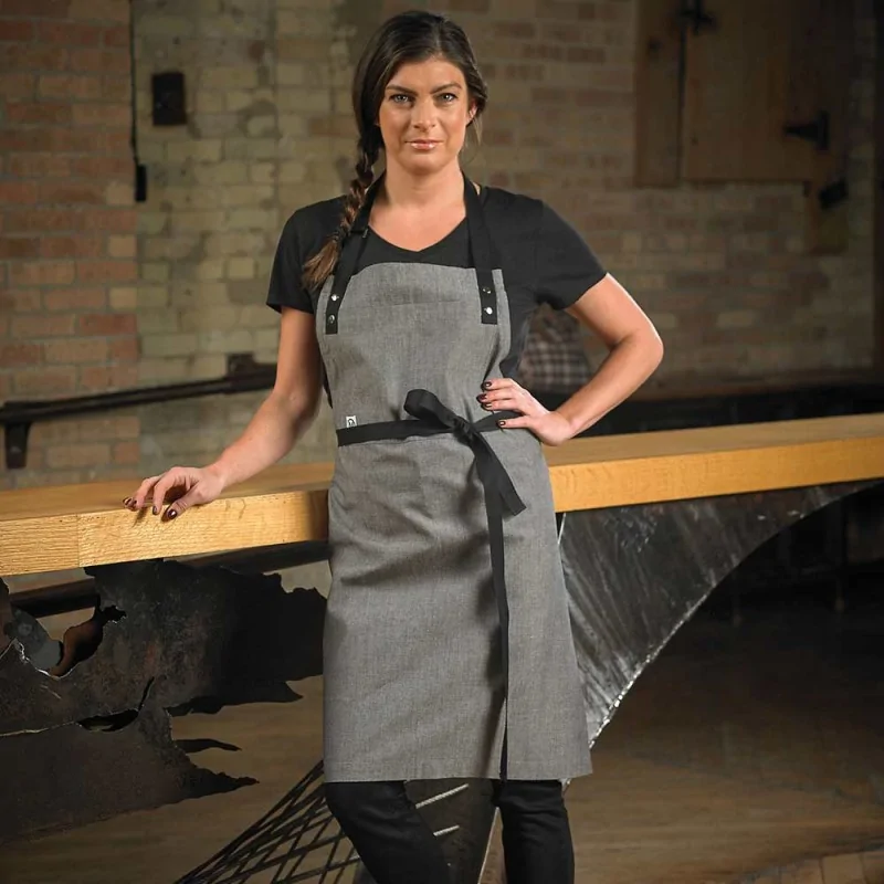 Barfly Odin Bib Apron - Light Gray Barfly Odin Bib Apron - Light Gray