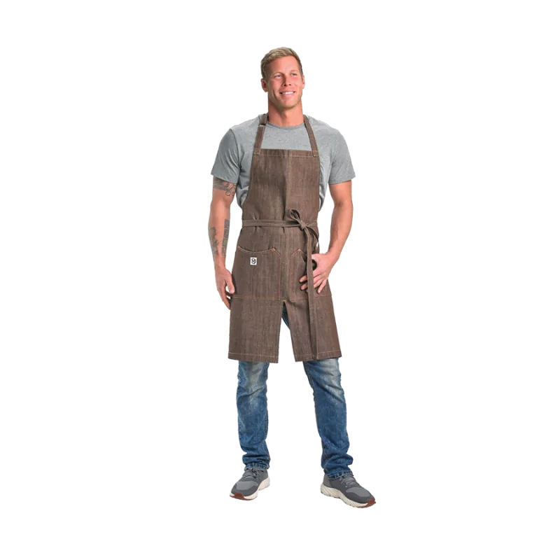 Barfly Zephyr Bib Apron - Brown Denim Barfly Zephyr Bib Apron - Brown Denim