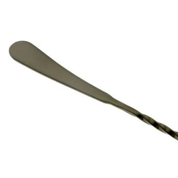 Barfly Japanese Style Bar Spoon - 13 3/16" (33.5 cm) - Black - Set of 12