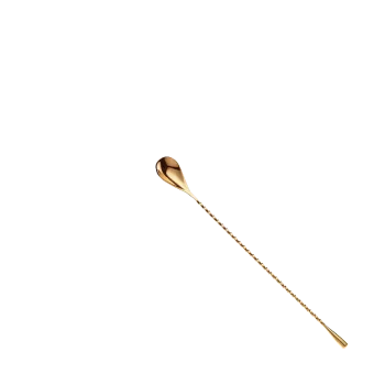 Barfly Classic Bar Spoon - 11 13/16" (30 cm) - Gold Plated - Set of 12