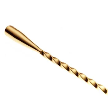 Barfly Classic Bar Spoon - 11 13/16" (30 cm) - Gold Plated - Set of 12