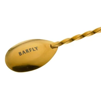Barfly Classic Bar Spoon - 11 13/16" (30 cm) - Gold Plated - Set of 12