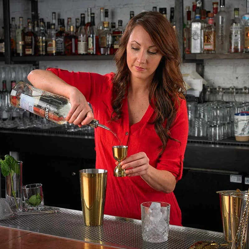 Barfly 1 x 2 oz Heavy-Duty Straight Rim Bell Jigger - Gold Plated - Set of 12 Barfly 1 x 2 oz Heavy-Duty Straight Rim Bell Jigger - Gold Plated - Set of 12