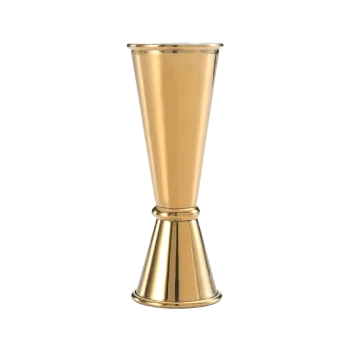 Barfly 1 x 2 oz Japanese Style Jigger - Gold Plated - Set of 12
