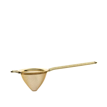 Barfly Fine Mesh Strainer - 3 1/2" Diam. Bowl - Gold Plated - Set of 6