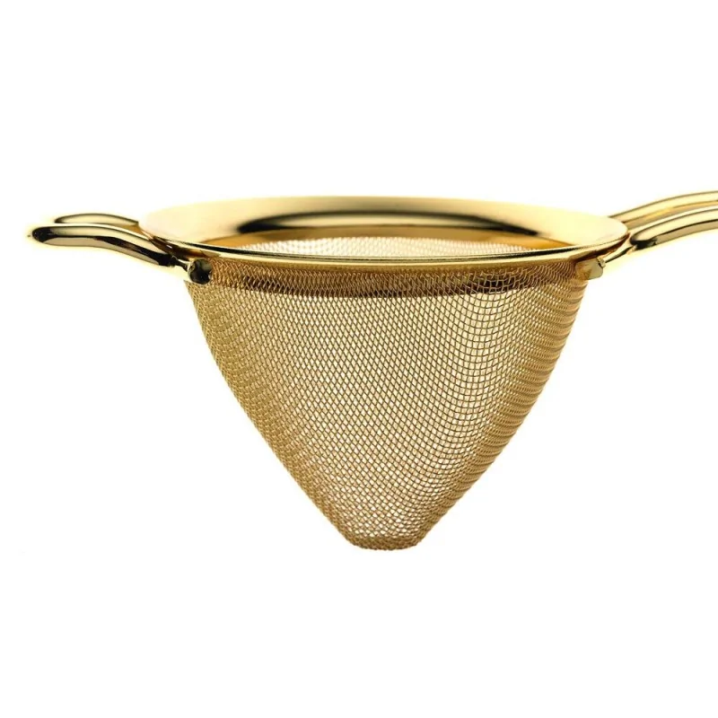 Barfly Fine Mesh Strainer - 3 1/2" Diam. Bowl - Gold Plated - Set of 6 Barfly Fine Mesh Strainer - 3 1/2" Diam. Bowl - Gold Plated - Set of 6