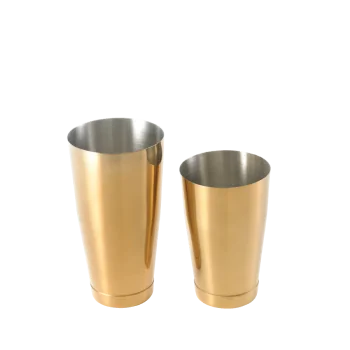 Barfly Shaker/Tin Set - Gold Plated - Set of 6