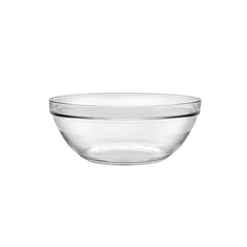 Duralex Le Gigogne Collection Clear Stackable Bowl - 10 1/4" x 4 1/8" 3.6 qt - Case of 12