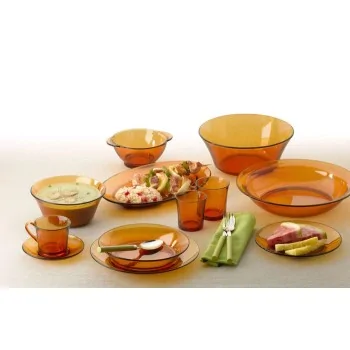 Duralex Lys Collection Amber Table Bowl - 4 1/8" x 2" 8 3/8 oz - Case of 72