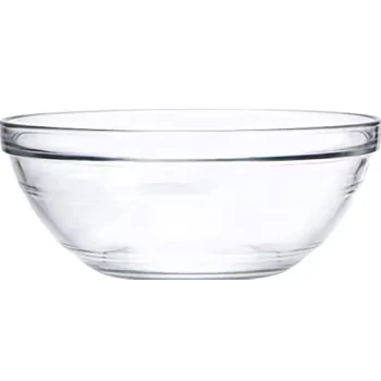 Duralex Le Gigogne Collection Clear Stackable Bowl - 9" x 3 5/8" 2.5 qt - Case of 12