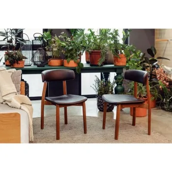 Chair Tauari Wood Brown - 19.7" x 20.9" x 31.5"