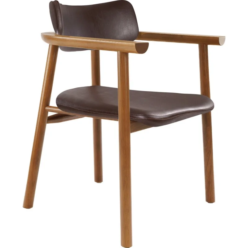 Armchair Tauari Wood Brown - 25.6" x 21.3" x 31.1" Armchair Tauari Wood Brown - 25.6" x 21.3" x 31.1"