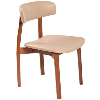 Chair Tauari Wood Beige - 19.7" x 20.9" x 31.5"
