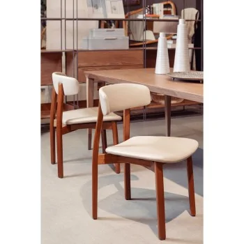 Chair Tauari Wood Beige - 19.7" x 20.9" x 31.5"