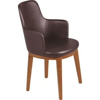 London Armchair Almond Upholstered Coffee - Set of 2