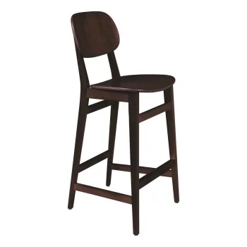 London Wooden Barstool Tobacco - 14.2" x 17.1" x 43.5"