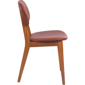 Tauari Almond Wine Upholstered Chair London - 20.6" x 17.7" x 32.7" - Set of 2
