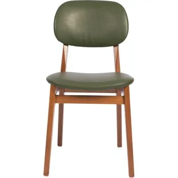 Tauari Almond Green Upholstered Chair London - 20.6" x 17.7" x 32.7" - Set of 2