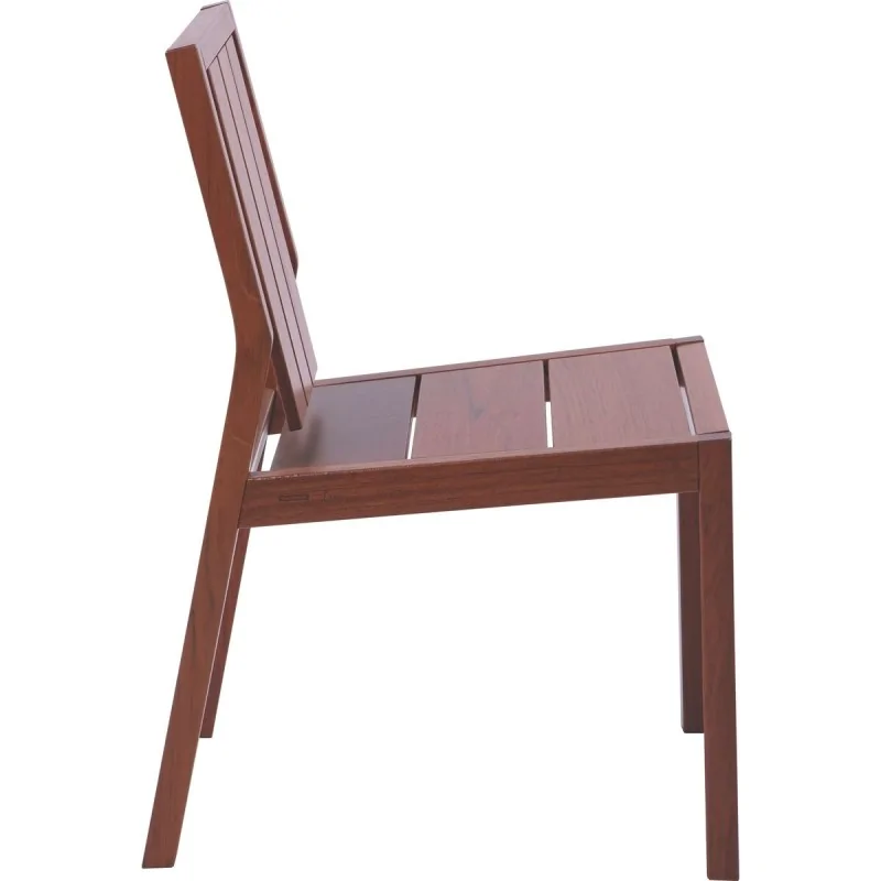 Brazilian Cherry Wood Backrest Chair Lanati - 23.2" x 18.5" x 32.3"