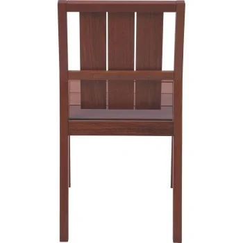 Brazilian Cherry Wood Backrest Chair Lanati - 23.2" x 18.5" x 32.3"