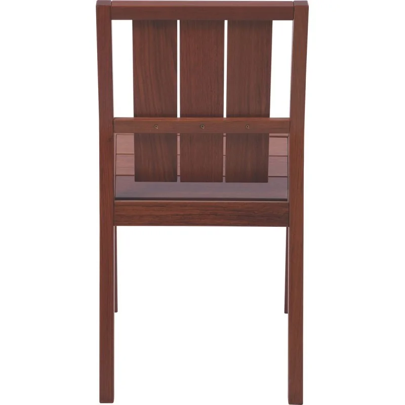 Brazilian Cherry Wood Backrest Chair Lanati - 23.2" x 18.5" x 32.3"