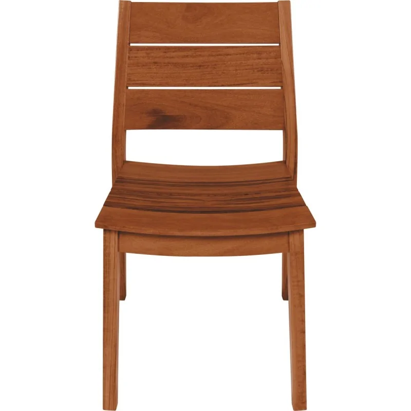 Armless Chair Tiger Wood Toscana - 21.8" x 19.5" x 32.2"