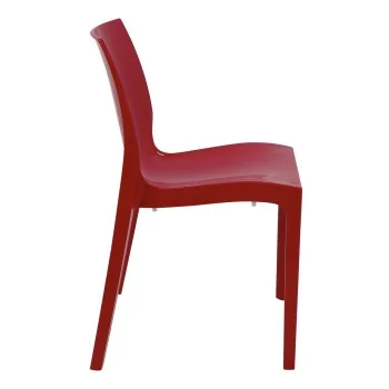 Poly Chair Red - 20.1" x 20.5" x 31.5" - Set of 4