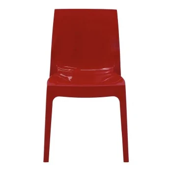Poly Chair Red - 20.1" x 20.5" x 31.5" - Set of 4