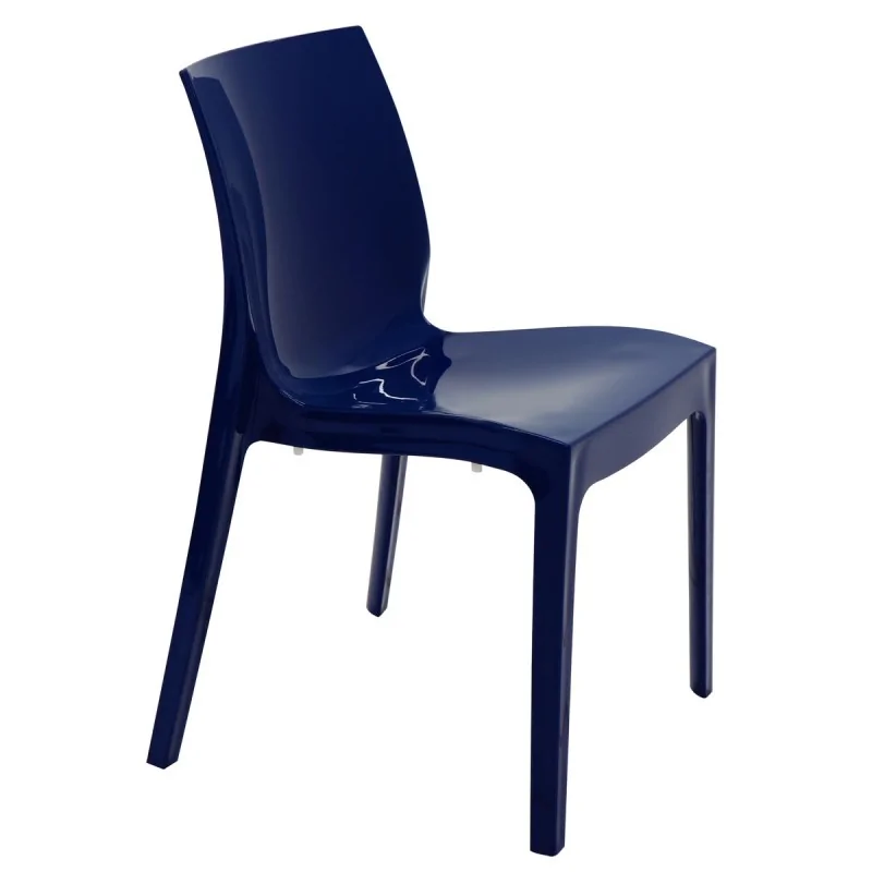 Poly Chair Blue - 20.1" x 20.5" x 31.5" - Set of 4