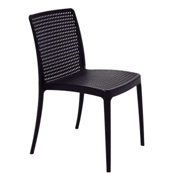 Poly Chair Black Ocean Clean - 21.3" x 20.1" x 32.5" - Set of 4