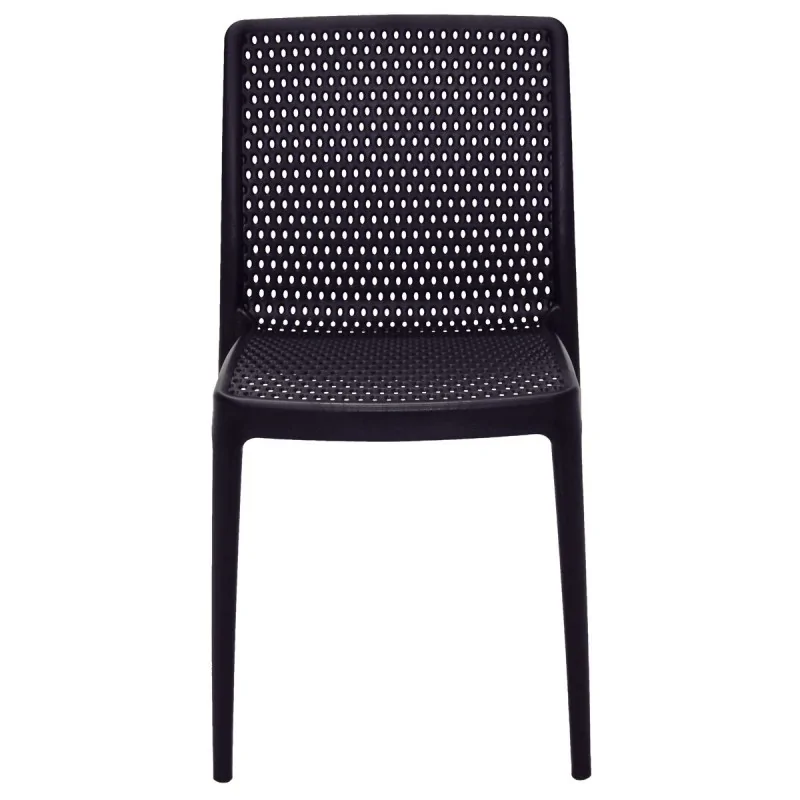 Poly Chair Black Ocean Clean - 21.3" x 20.1" x 32.5" - Set of 4 Poly Chair Black Ocean Clean - 21.3" x 20.1" x 32.5" - Set of 4