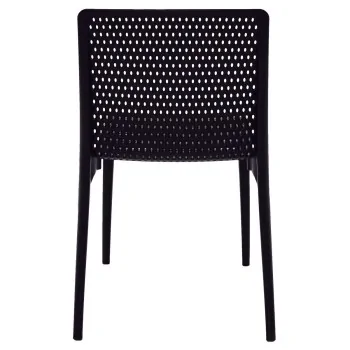 Poly Chair Black Ocean Clean - 21.3" x 20.1" x 32.5" - Set of 4