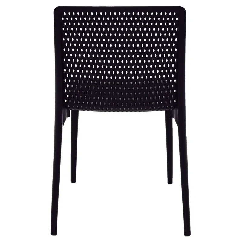 Poly Chair Black Ocean Clean - 21.3" x 20.1" x 32.5" - Set of 4 Poly Chair Black Ocean Clean - 21.3" x 20.1" x 32.5" - Set of 4
