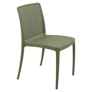 Poly Chair Olive Green Ocean Clean - 21.3" x 20.1" x 32.5" - Set of 4