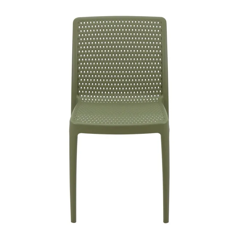 Poly Chair Olive Green Ocean Clean - 21.3" x 20.1" x 32.5" - Set of 4 Poly Chair Olive Green Ocean Clean - 21.3" x 20.1" x 32.5" - Set of 4