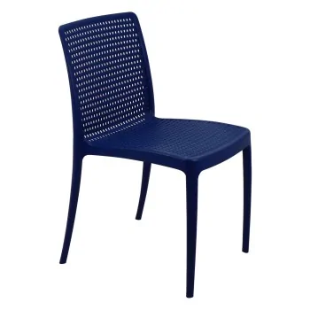 Poly Chair Blue Ocean Clean - 21.3" x 20.1" x 32.5" - Set of 4