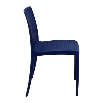 Poly Chair Blue Ocean Clean - 21.3" x 20.1" x 32.5" - Set of 4