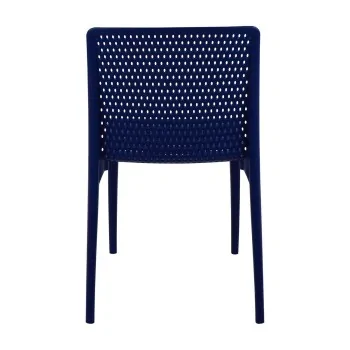 Poly Chair Blue Ocean Clean - 21.3" x 20.1" x 32.5" - Set of 4