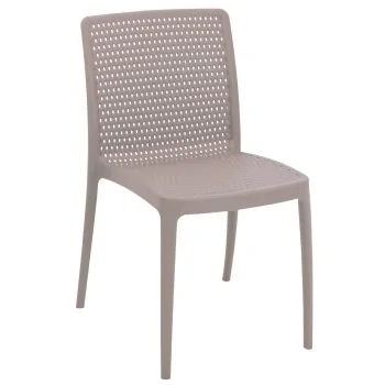 Poly Chair Taupe - 21.3" x 20.1" x 32.5" - Set of 4